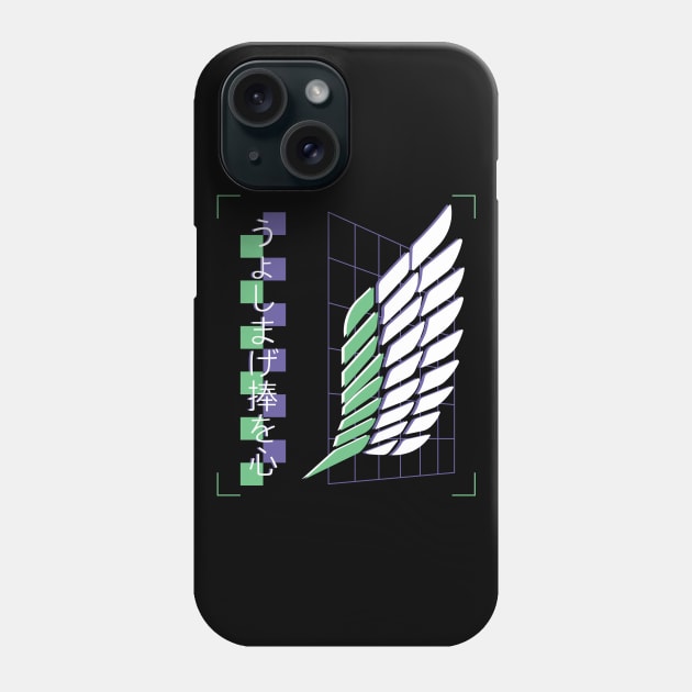 Scout Regiment Crest (AOT) Phone Case by aMemeMechanism