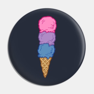 Bi Pride Flag Ice Cream / Sorbet Pin