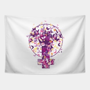 Feminist Symbol Support Feminism Version 3 Tapestry