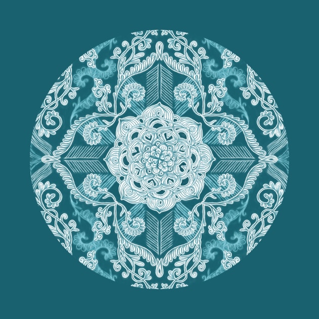 Centered Lace - Teal by micklyn