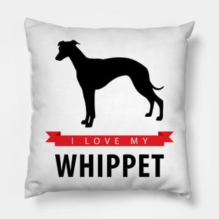 I Love My Whippet Pillow