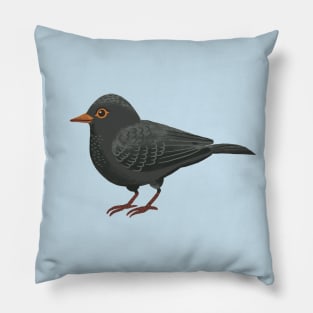 Black bird Pillow