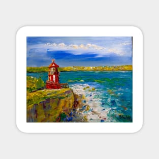 Lighthouse by the sea Magnet