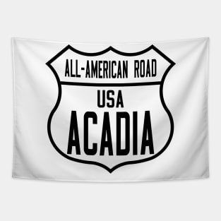 Acadia All-American Road route shield Tapestry