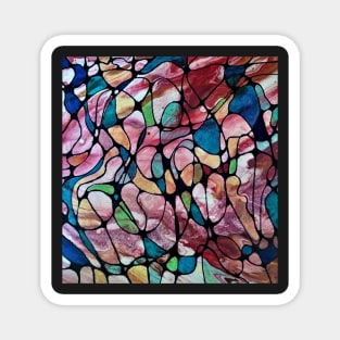 Stained Glass Mosaics 4-Neographic-art,Relaxing Art,Meditative Art Magnet