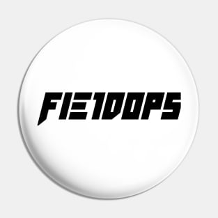 FieldOps Text Logo (Black) Pin