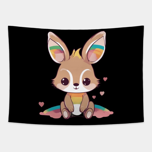 Cutest Little Baby Kangaroo Tapestry by animegirlnft