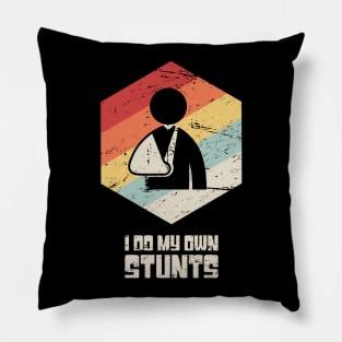 Stunts - Funny Broken Wrist Get Well Soon Gift Pillow