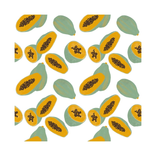 Papaya pattern by RosanneCreates