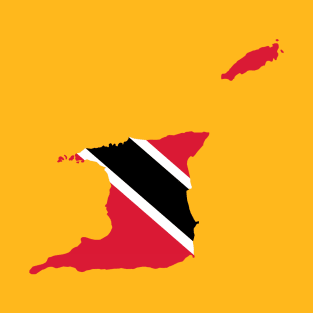 Trinidad and Tobago Flag Map T-Shirt