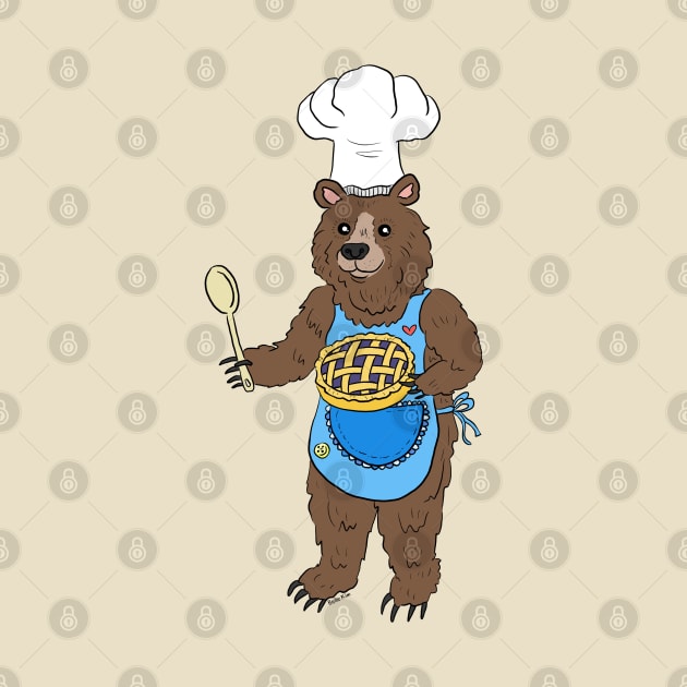 Grizzly bear baking by doodletokki