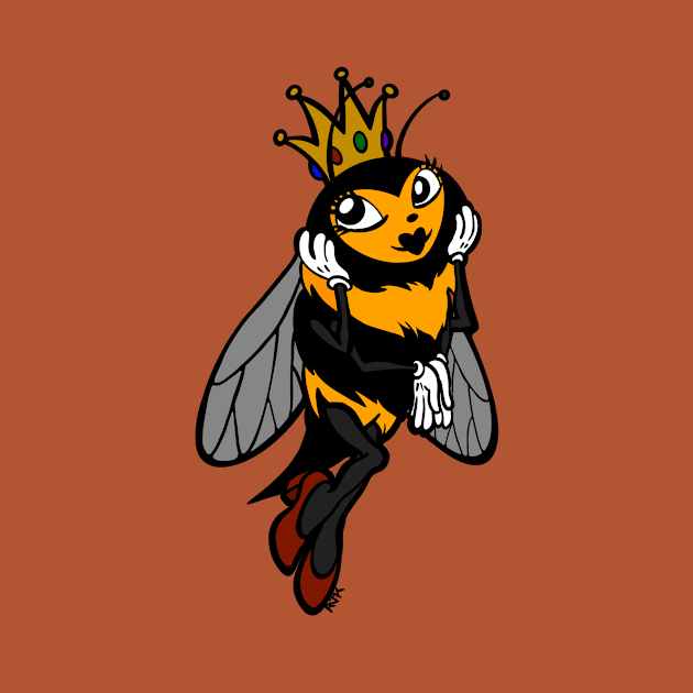 Queen Bee--Just a Little Bit Extra Flat Color by RJKpoyp