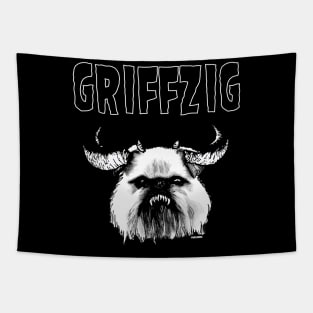 Griffzig // Danzig Brussels Griffon Heavy Metal Tapestry