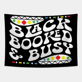 Black Booked and Busy Shirt Tapestry