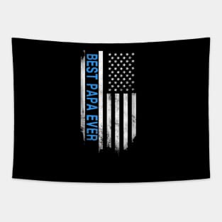 American Flag Best Papa Ever Father Day Tapestry