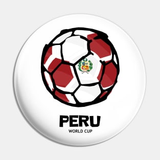 Peru Football Country Flag Pin