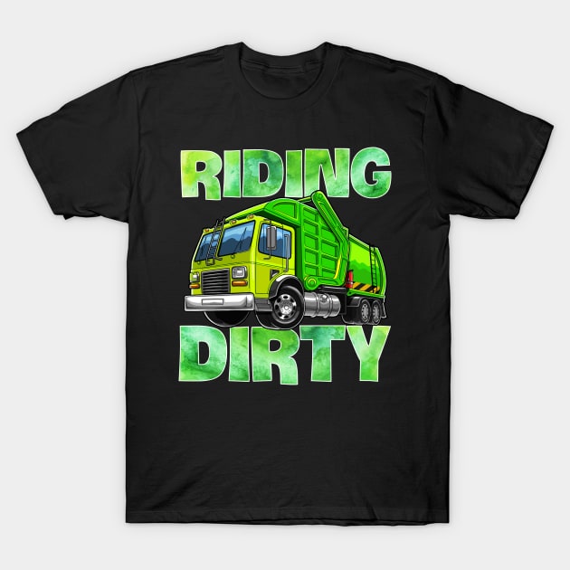 Recycling Trash Garbage Truck T Shirt Kids Men Riding Dirty T-Shirt Recycling Trash Garbage Truck T Shirt Kids Men Riding Dirty T-Shirt