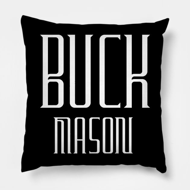 buck mason Pillow by camelliabrioni