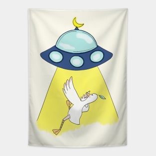 UFO Doo Doo duck Tapestry