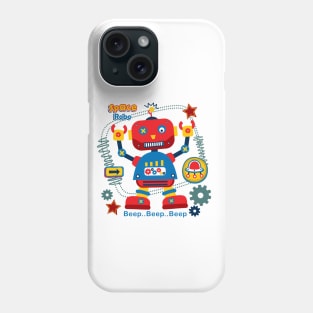 Space Robot Cartoon Phone Case