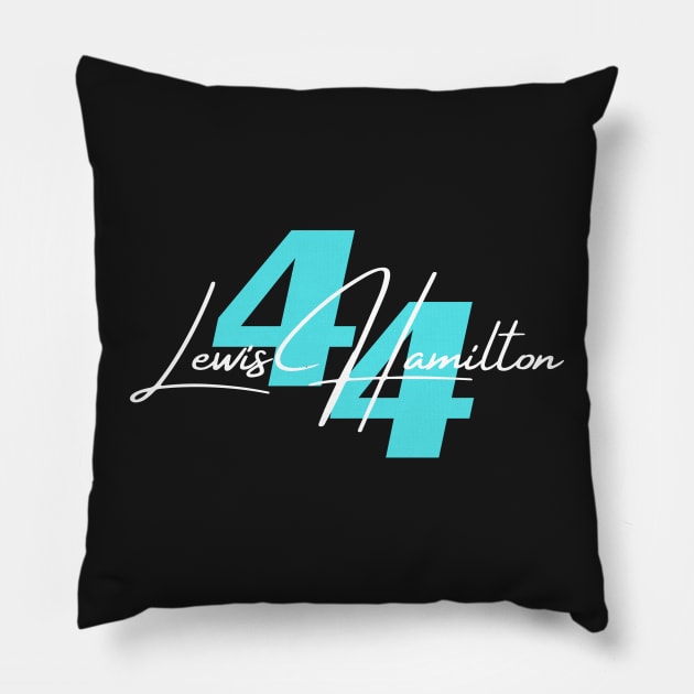 Lewis Hamilton Formula One 44 Pillow by little-axii