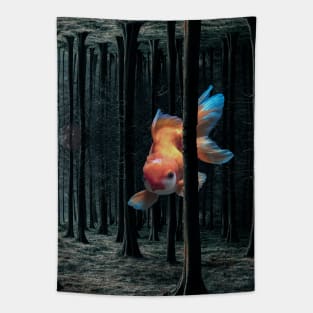 Koi Fish Forest Tapestry