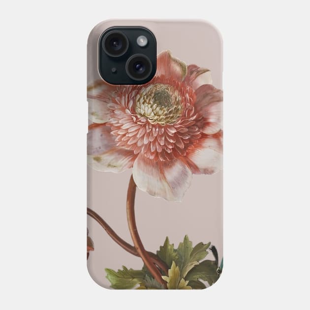 Peonies with a Butterfly Phone Case by CozyCanvas