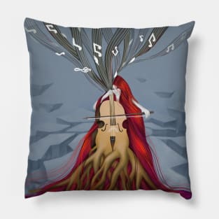 Sound of the forest Pillow