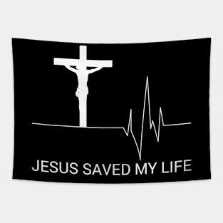 Jesus Saved My Life Tapestry