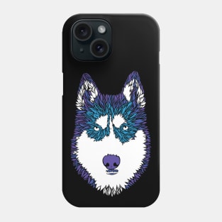 Husky Furry Colors Phone Case