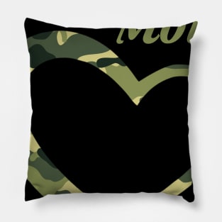 Proud Army Mother T-Shirt Gift Army Mothers Heart Pillow