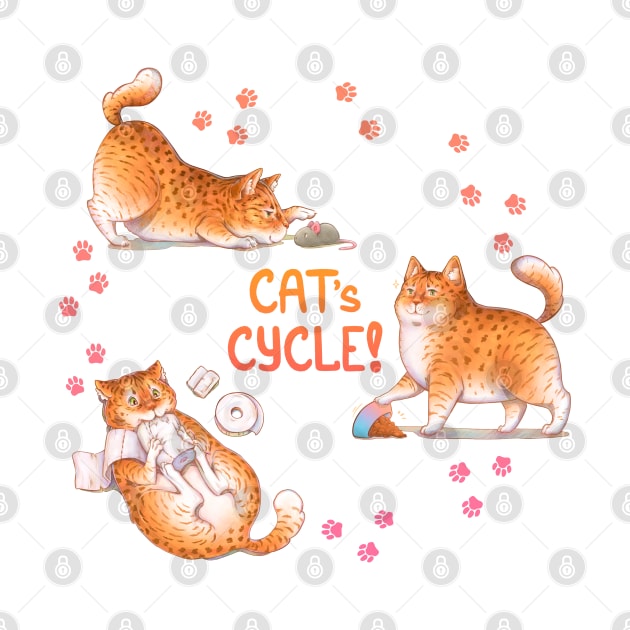 Cat's Cycle (Orange) by LilianaTikage