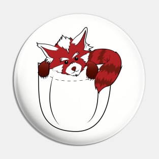 Red Panda Pocket Pin