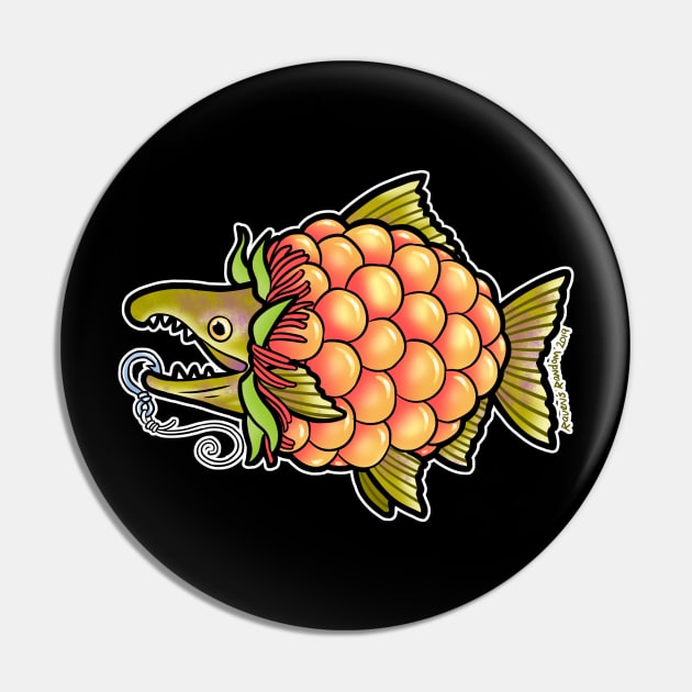 Salmonberry Pin by Raven's Random