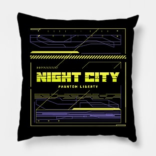 Cyberpunk Phantom Liberty Night City Pillow