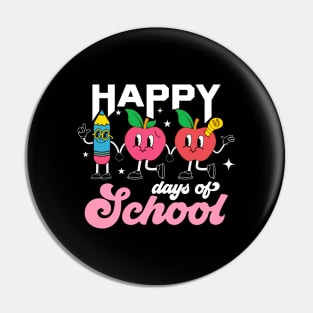 Happy 100th Day of School Shirt for Teacher or Child 100 Days Pin