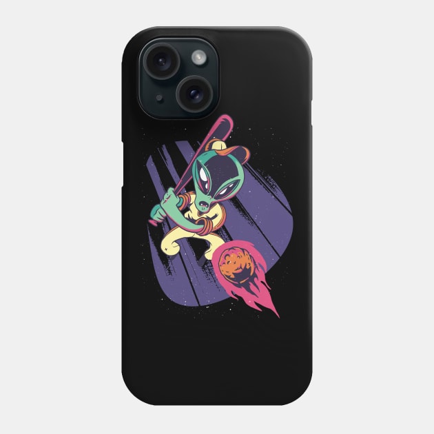 Alien Baseball Phone Case by MajorCompany