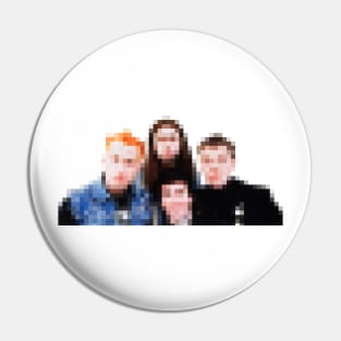 Pixelated Classic Young Ones Design - 80s British Comedy Pin