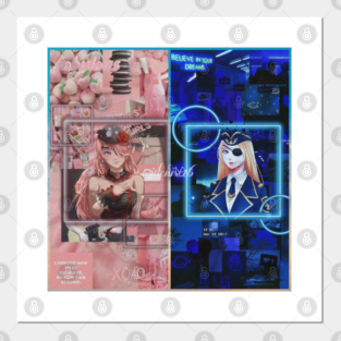 Anime Aesthetic Posters And Art Prints Teepublic You can create bonds with. anime aesthetic posters and art prints