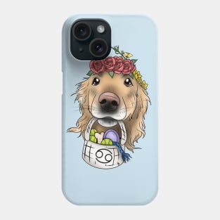 Cancer Golden retriever Phone Case