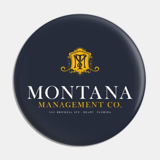 Montana Management Co (aged look) Pin by MoviTees.com