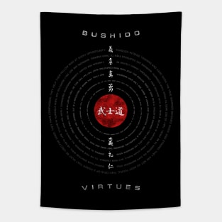 Bushido Circles Black Tapestry