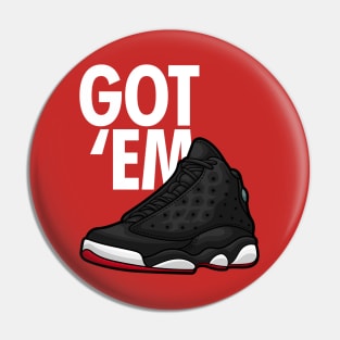 AJ 13 Retro Playoffs Sneaker Pin