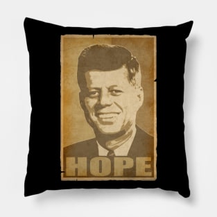 John F Kennedy JFK Hope Pop Art Pillow