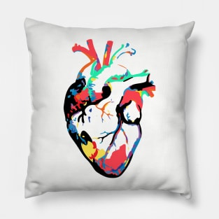 Colourful Heart Pillow