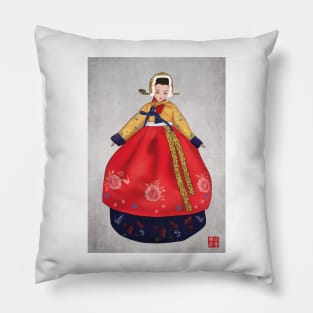 Aesthetic Hanbok Art Pillow