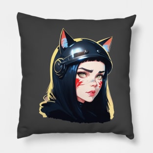 Black Cat Vintage 1 Pillow