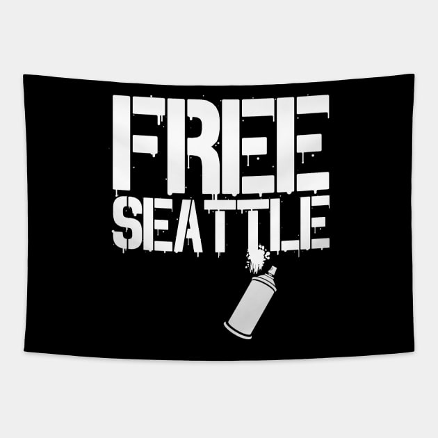 FREE SEATTLE - FREE SPEECH SHOP Tapestry by FREE SPEECH SHOP