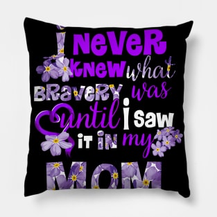 FORGET ME NOT UNTIL I SAW IT IN MY MOM ALZHEIMER AWARENESS Gift Pillow