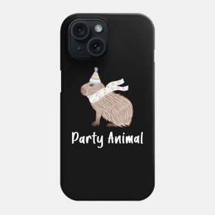 Party Animal Capybara Birthday Phone Case